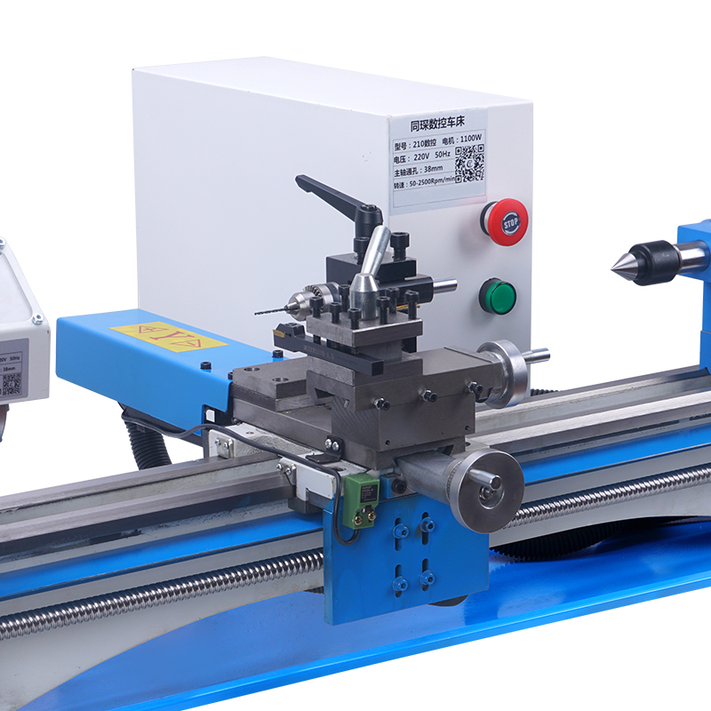 Woodworking Lathe Machine - Mini Lathe 210 CNC Lathe All-Copper