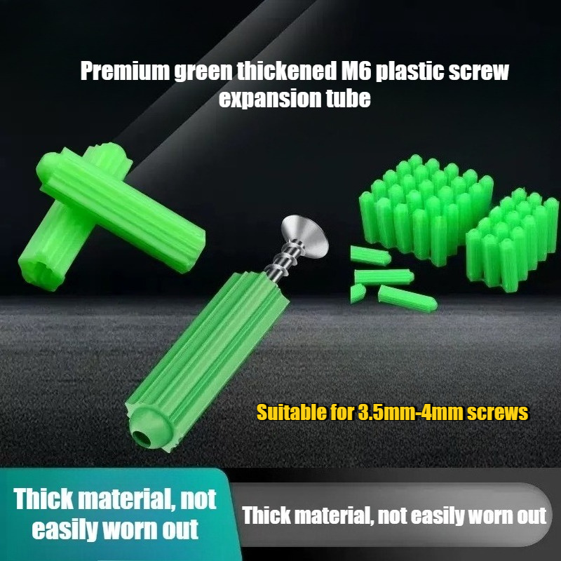Woodworking Youtube - 100pcs Premium Green Thickened M6 Plastic
