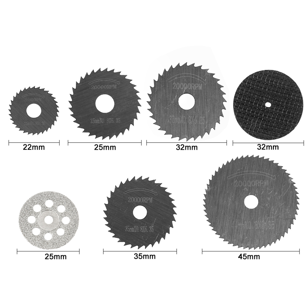 31/30pc Diamond Cutting Discs  - Woodworking Saw recension och pris