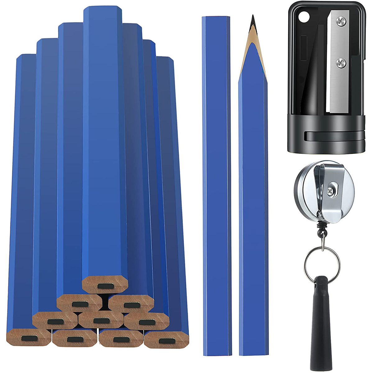 12Pcs Octagonal Square Pencil  - Woodworking Classes recension och pris