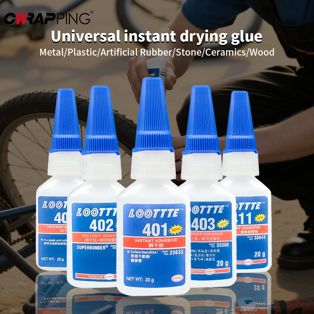 20ml Loottte Rubber Metal Wood - Woodworking Quick Glue recension och pris