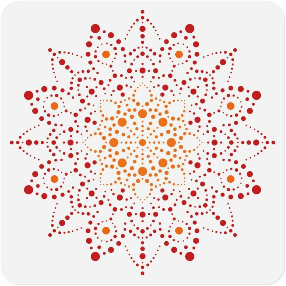 Dot Mandala Stencil Template 1 - Woodworking Room recension och pris