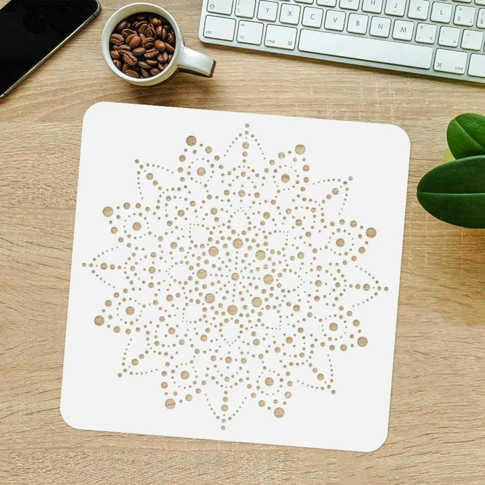 Dot Mandala Stencil Template 1 - Woodworking Room recension och pris