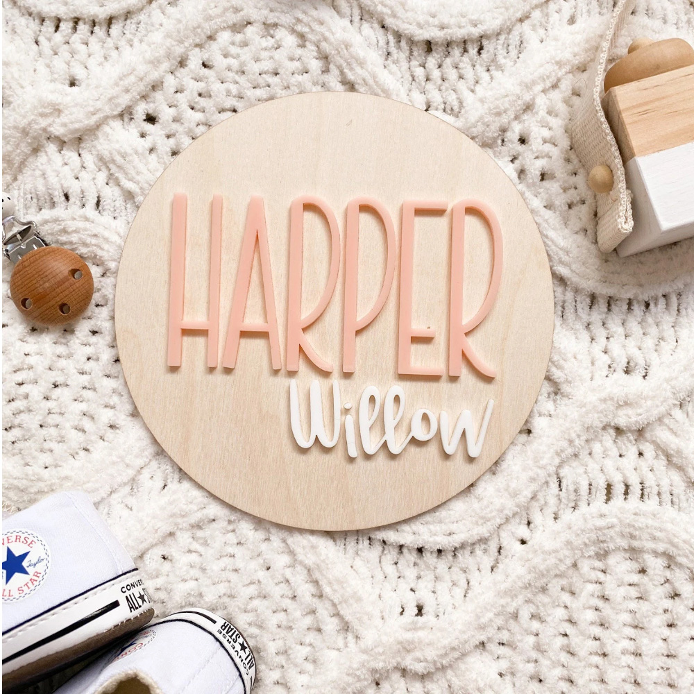 Personalised Birth Announcemen - Woodworking Jobs recension och pris