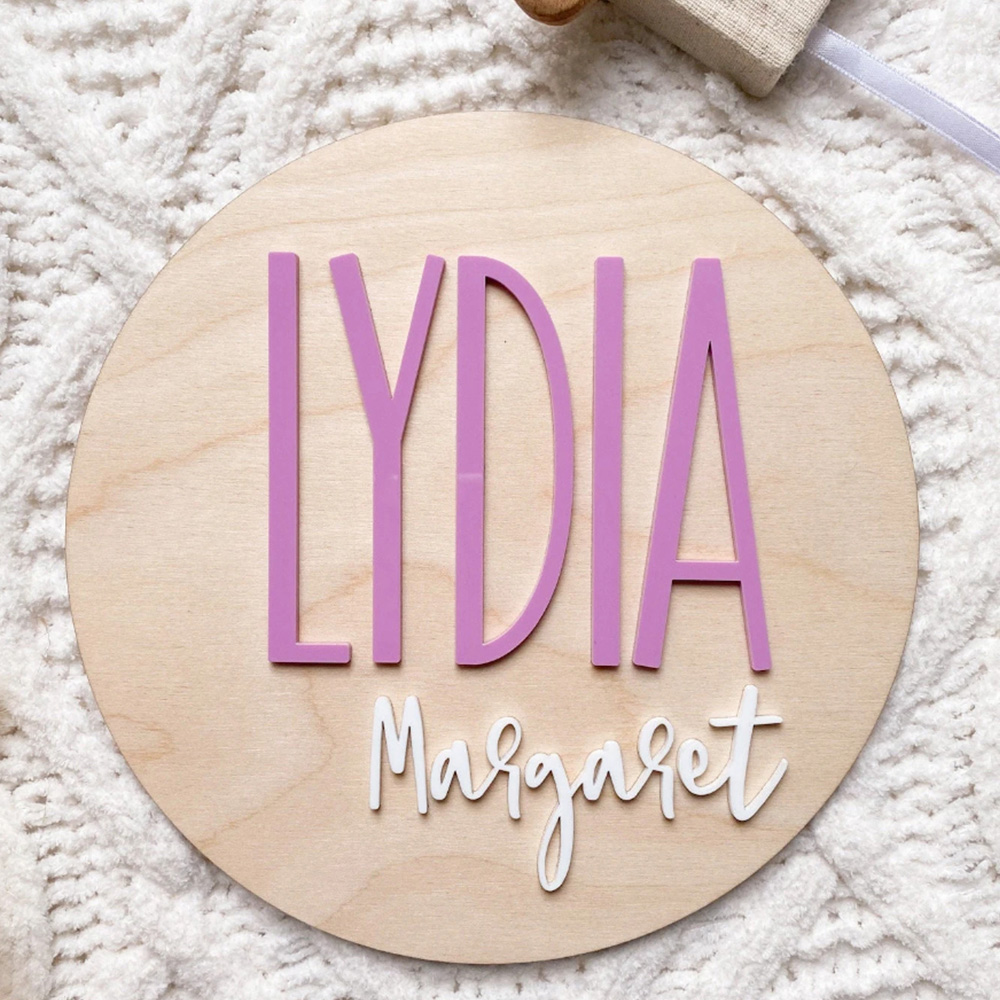 Personalised Birth Announcemen - Woodworking Jobs recension och pris