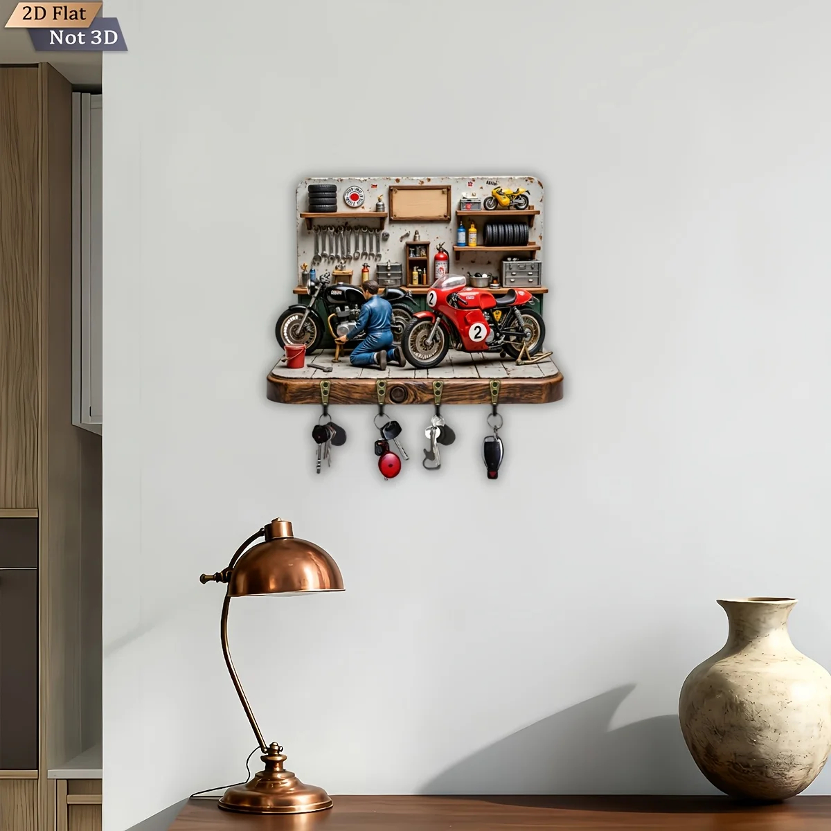 2D Flat, 1pc,  Motorcycle Repa - Woodworking Room recension och pris