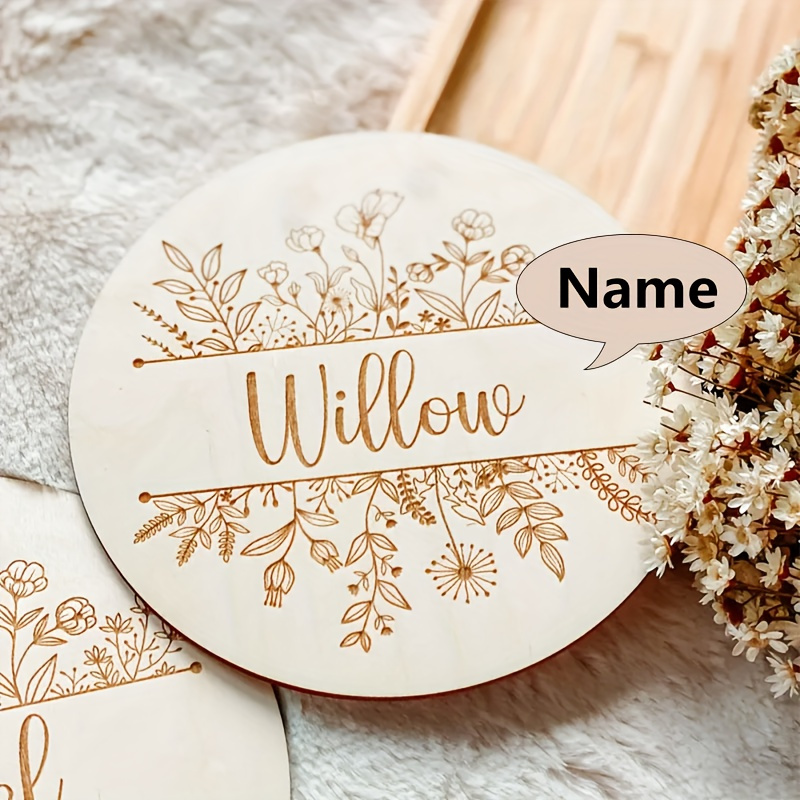 Personalized Floral Engraved N - Woodworking Room recension och pris