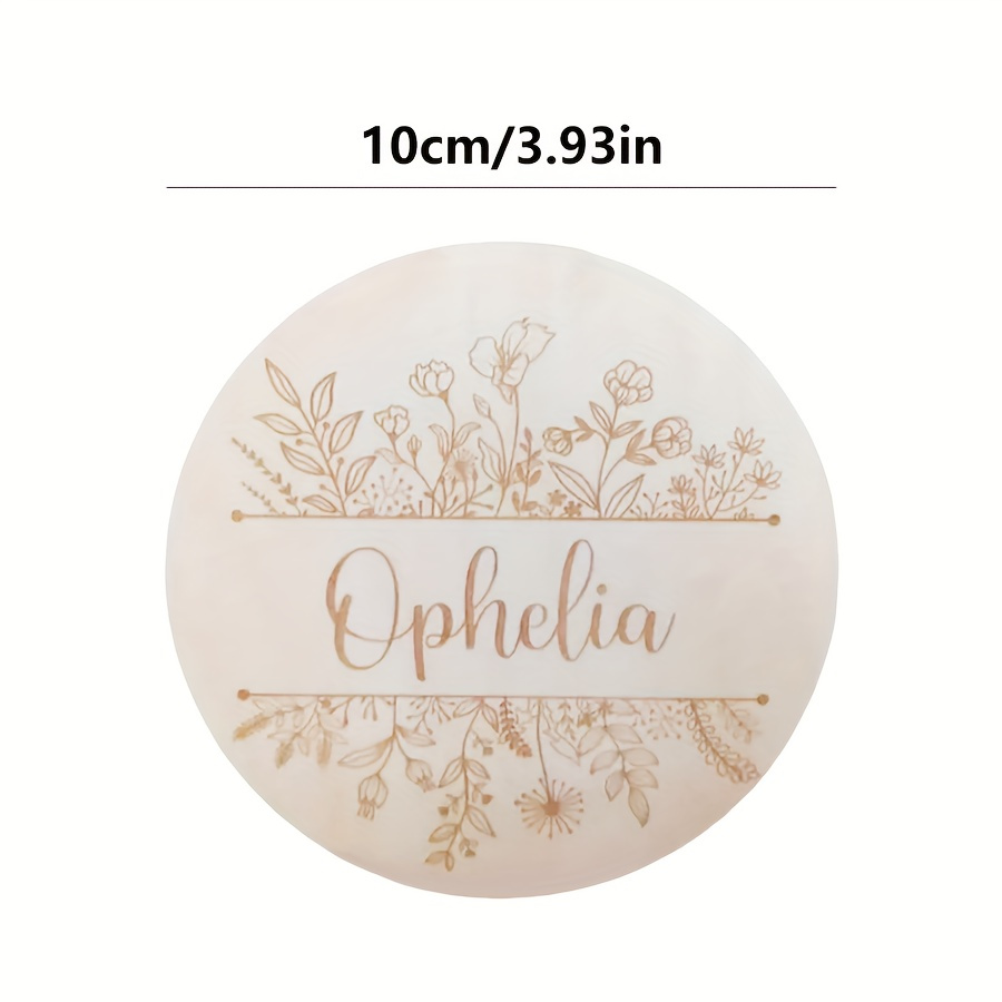 Personalized Floral Engraved N - Woodworking Room recension och pris