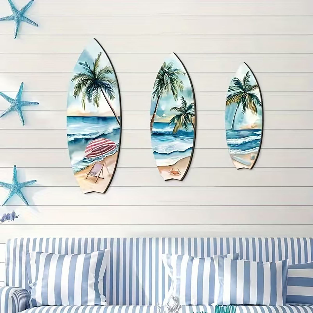 3pcs Ocean View Surfboard Wood - Woodworking Room recension och pris