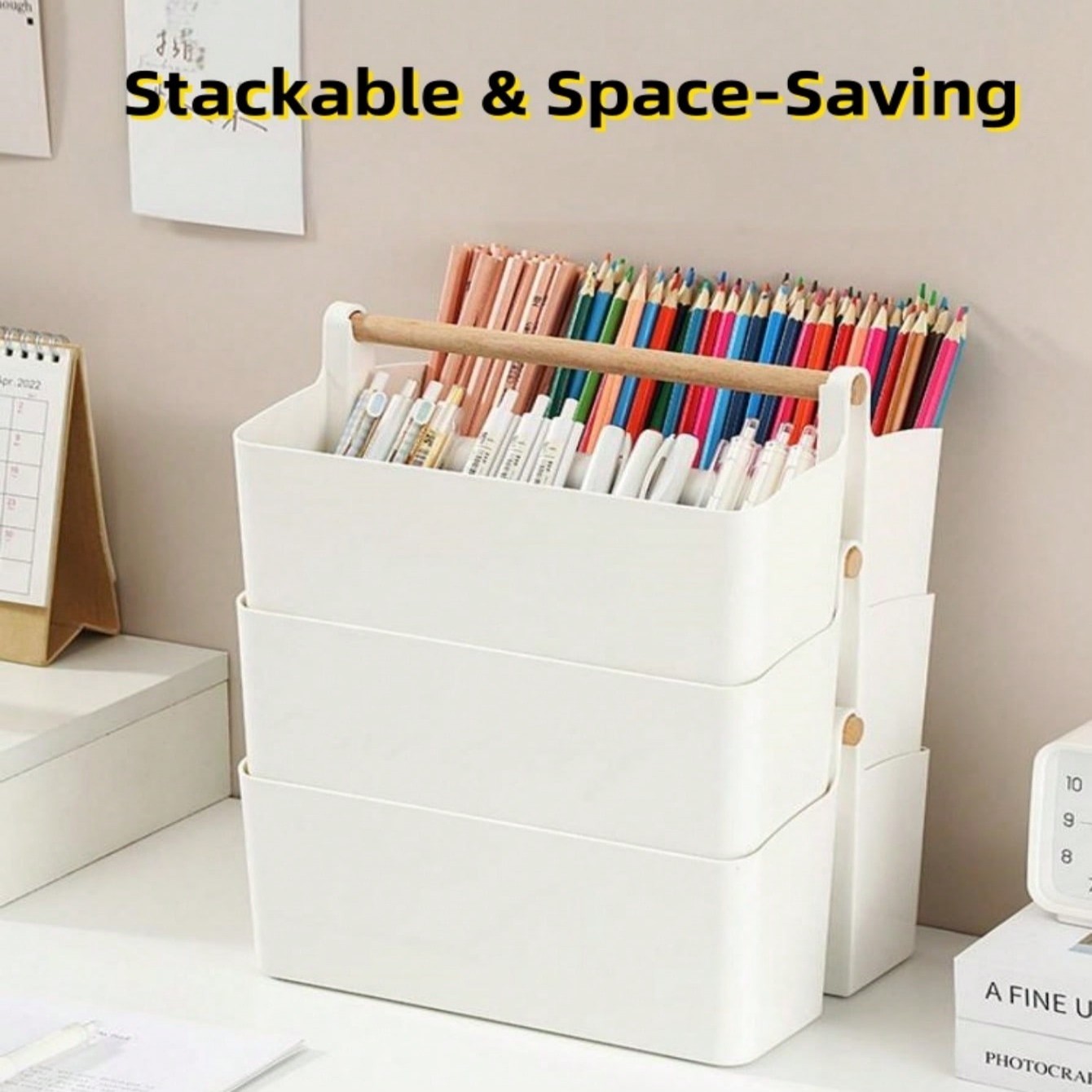 Desktop File Organizer Bin wit - Woodworking Magazine recension och pris