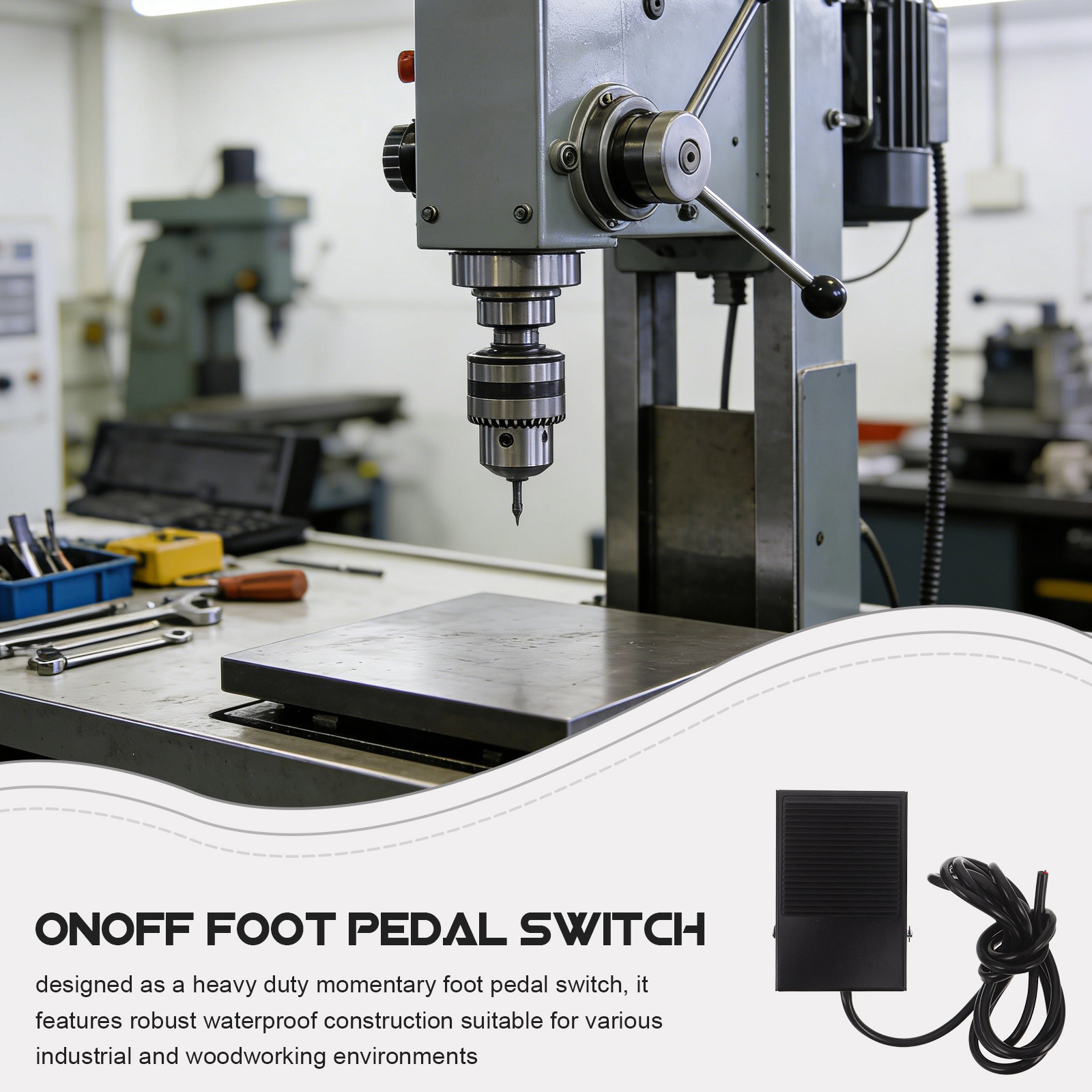 Momentary Foot Pedal Switch fo - Woodworking Tool recension och pris