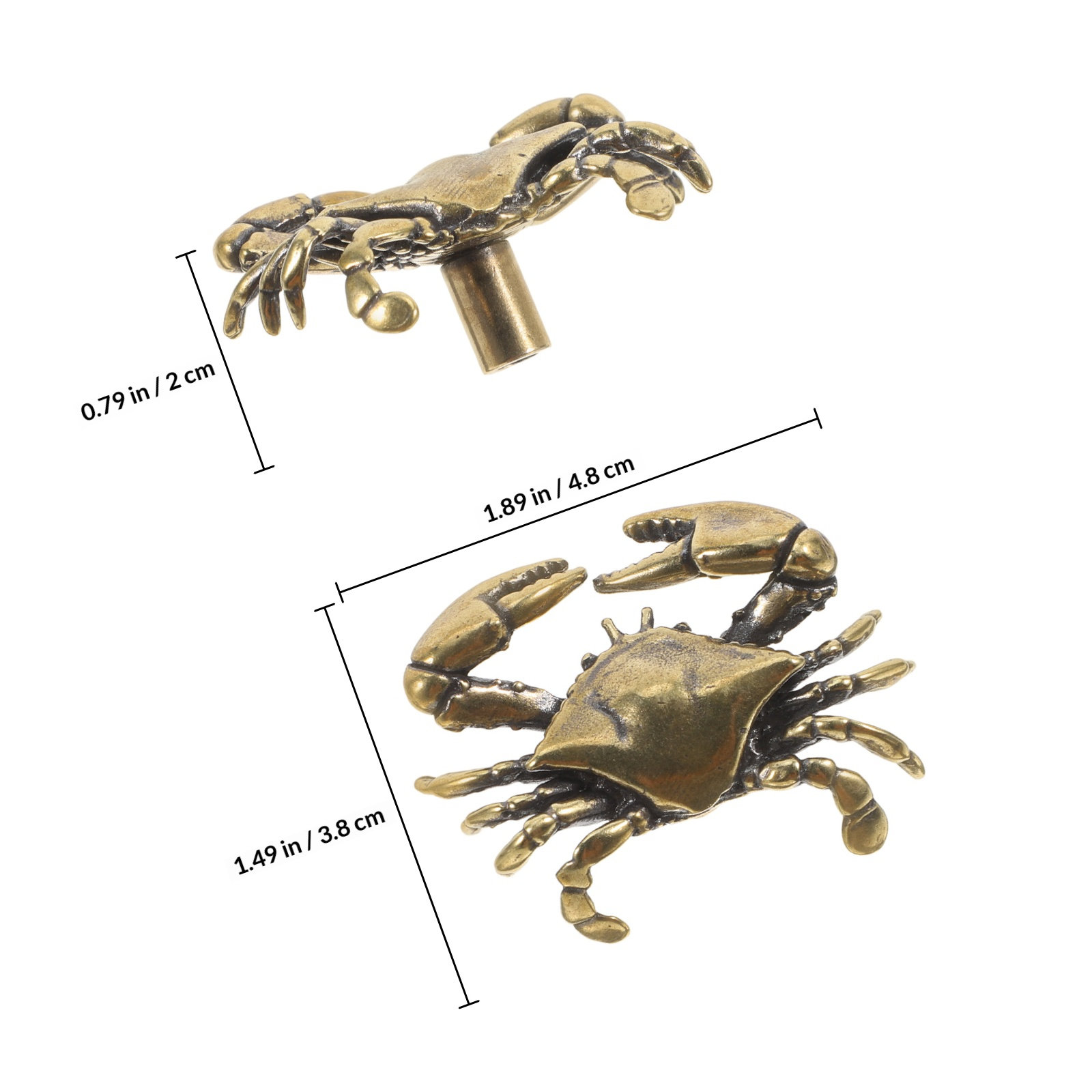 Brass Crab Door Handles Single - Woodworking Inspiration recension och pris