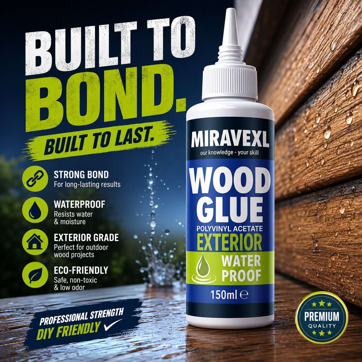 Fast Dry Wood Glue High Streng - Woodworking Quick Glue recension och pris