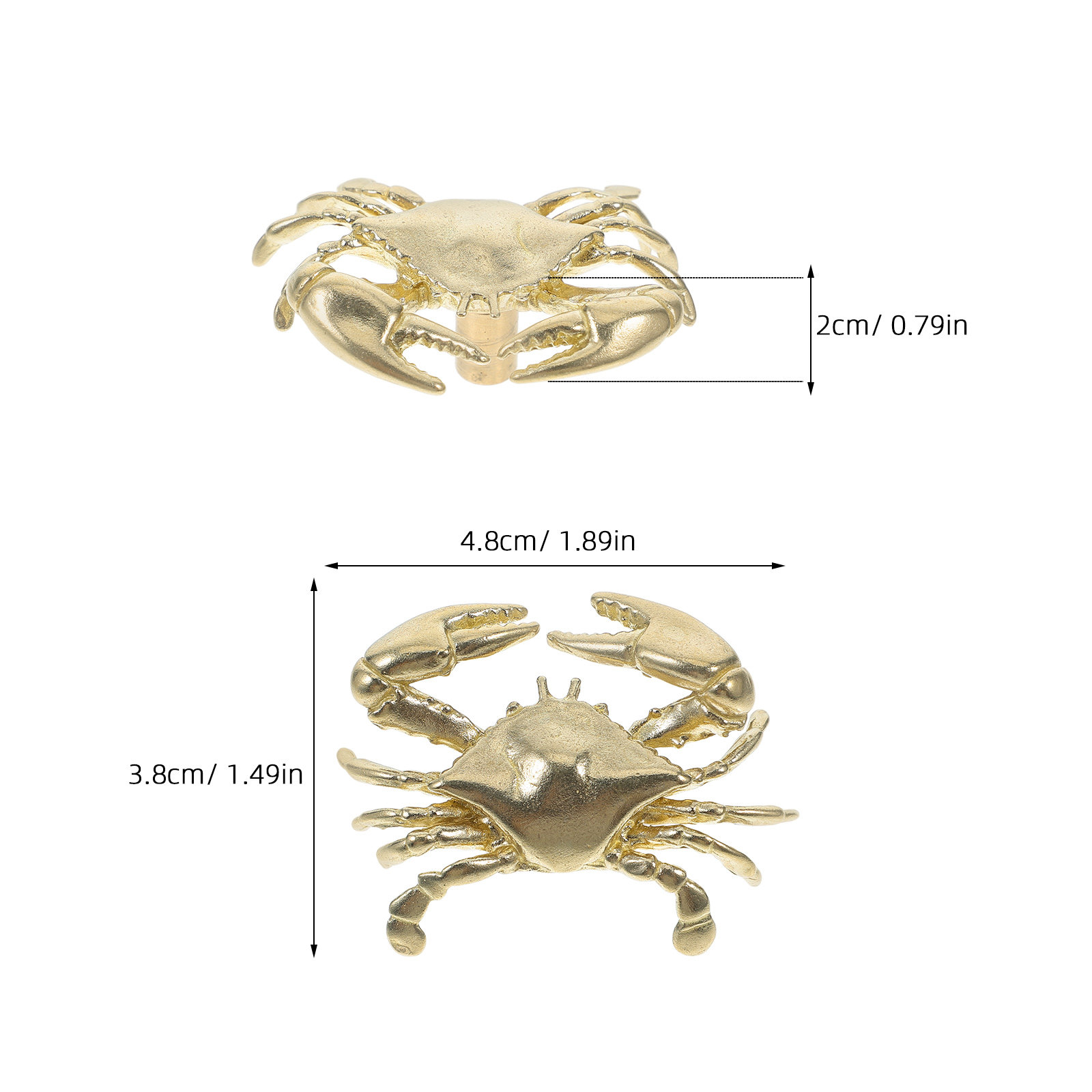 Brass Crab Door Handles Single - Woodworking Inspiration recension och pris