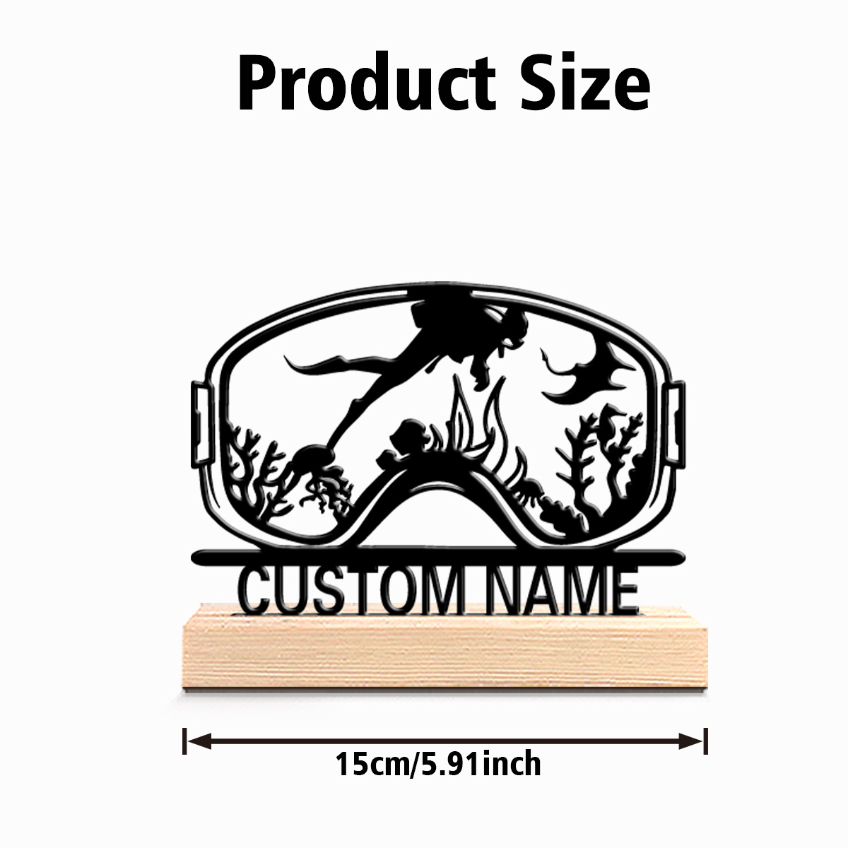 1pc Cute Personalized Custom D - Woodworking Room recension och pris
