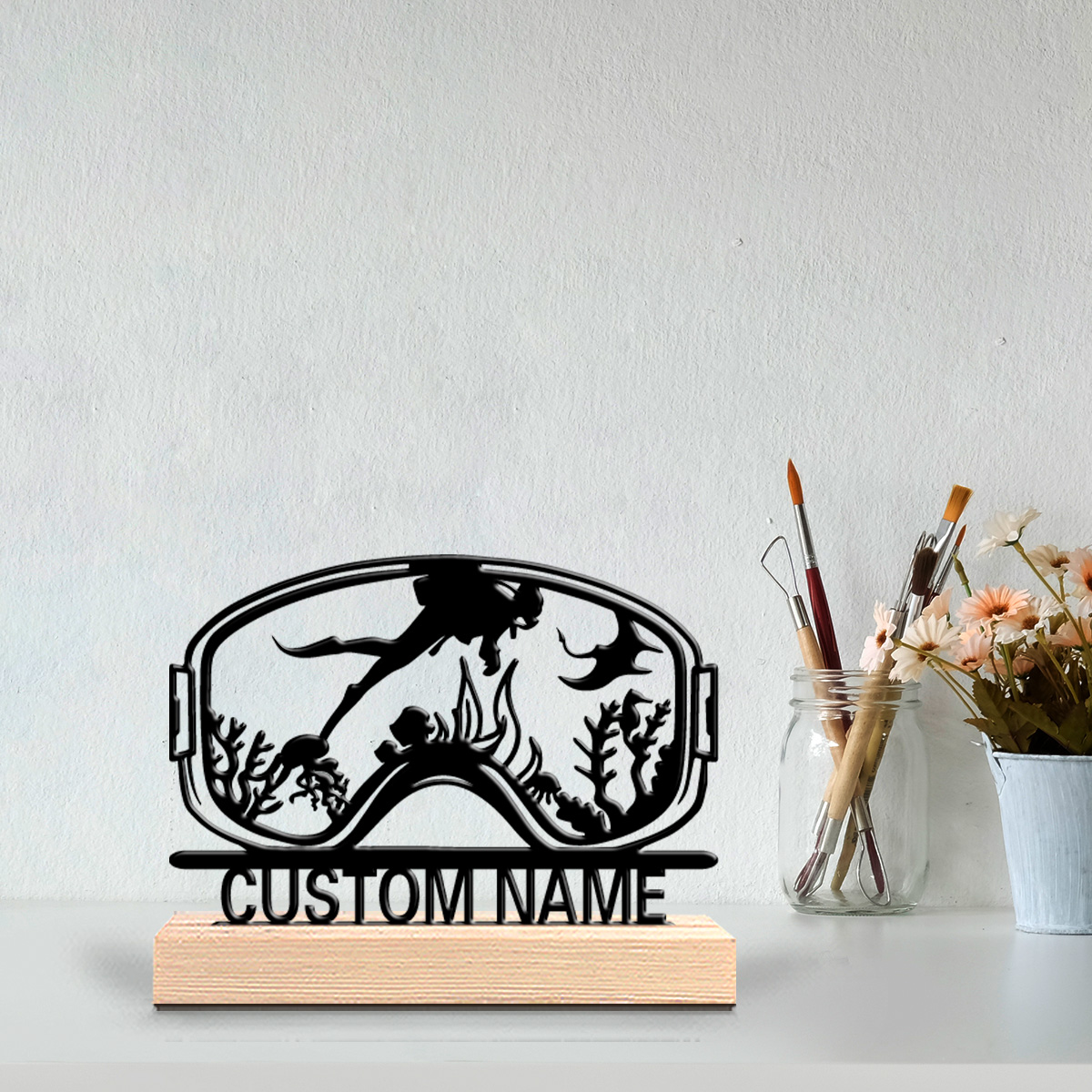 1pc Cute Personalized Custom D - Woodworking Room recension och pris