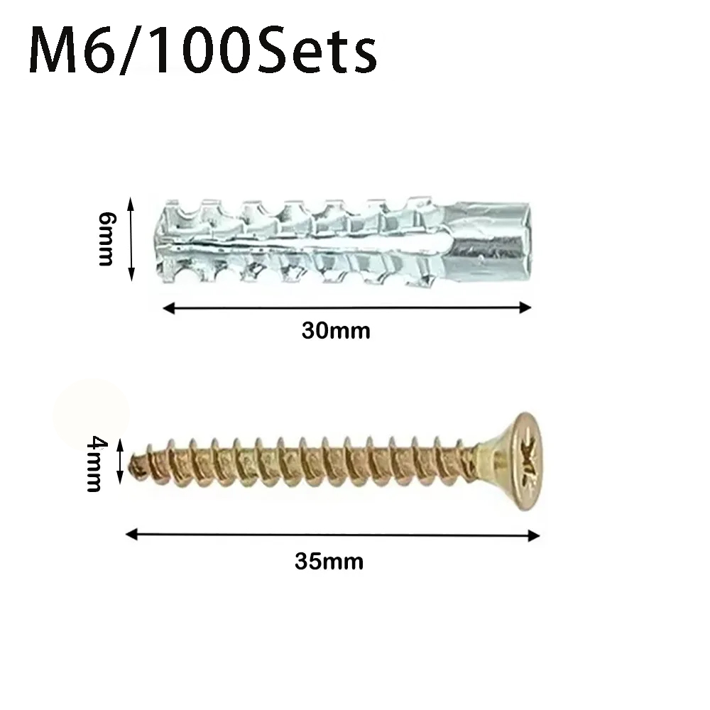 100sets M6 Metal Serrated Expa - Woodworking Youtube recension och pris