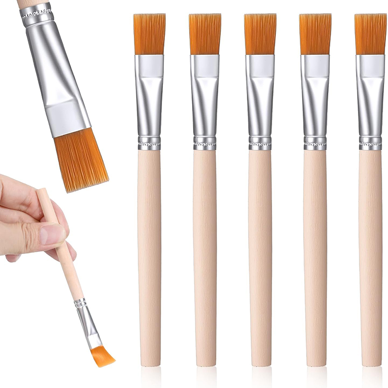 5Pcs Wooden Handle Small Paint - Woodworking Oil recension och pris