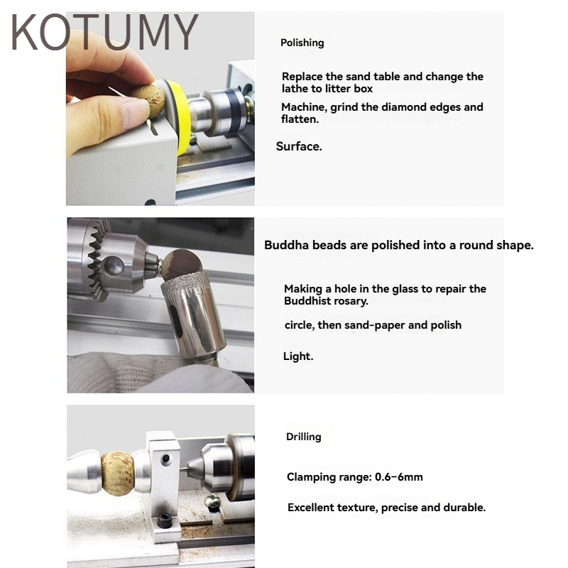 KOTUMY Mini Lathe Machine - Mu - Woodworking Lathe Machine recension och pris