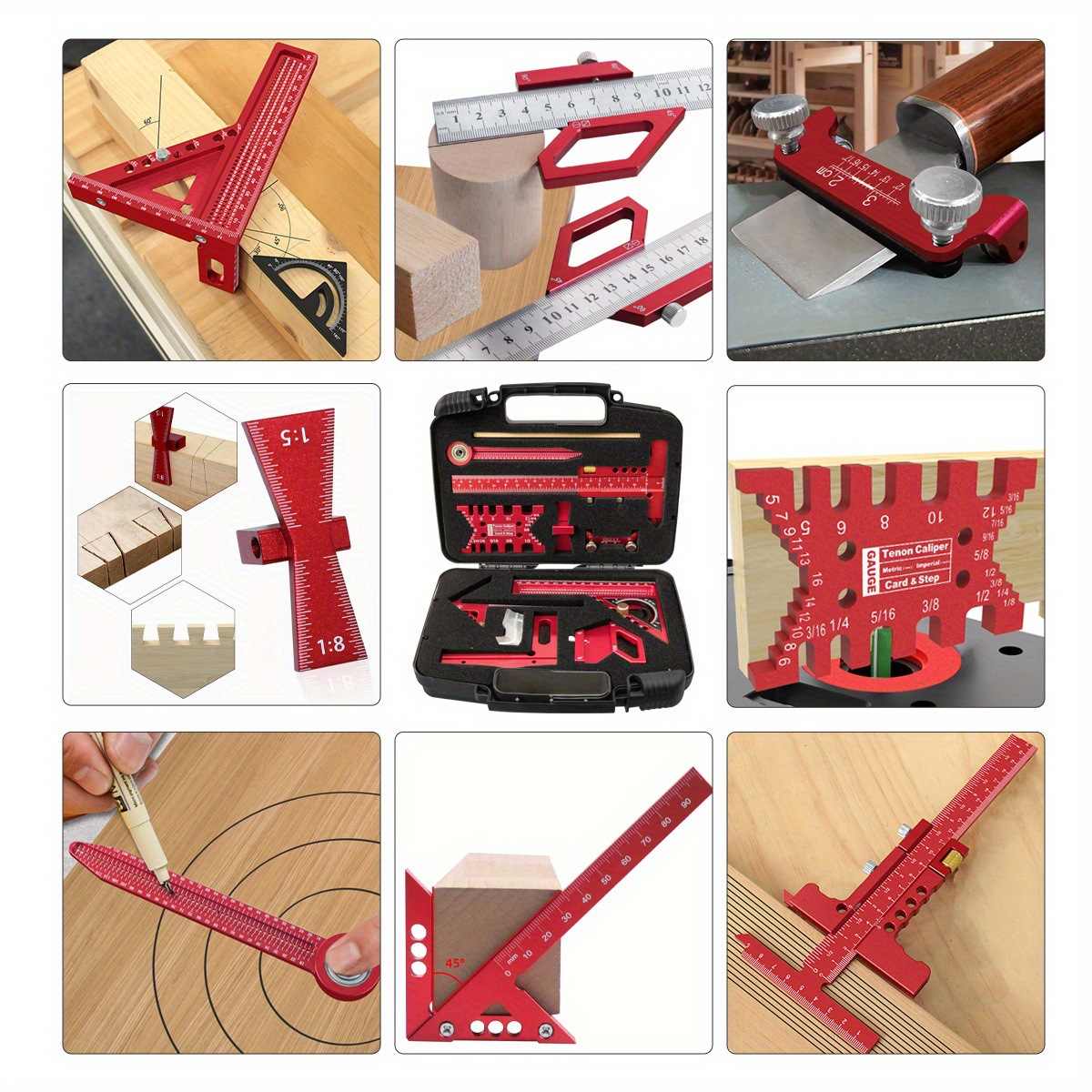10-Piece Carpentry Measuring T - Woodworking Plans Free recension och pris