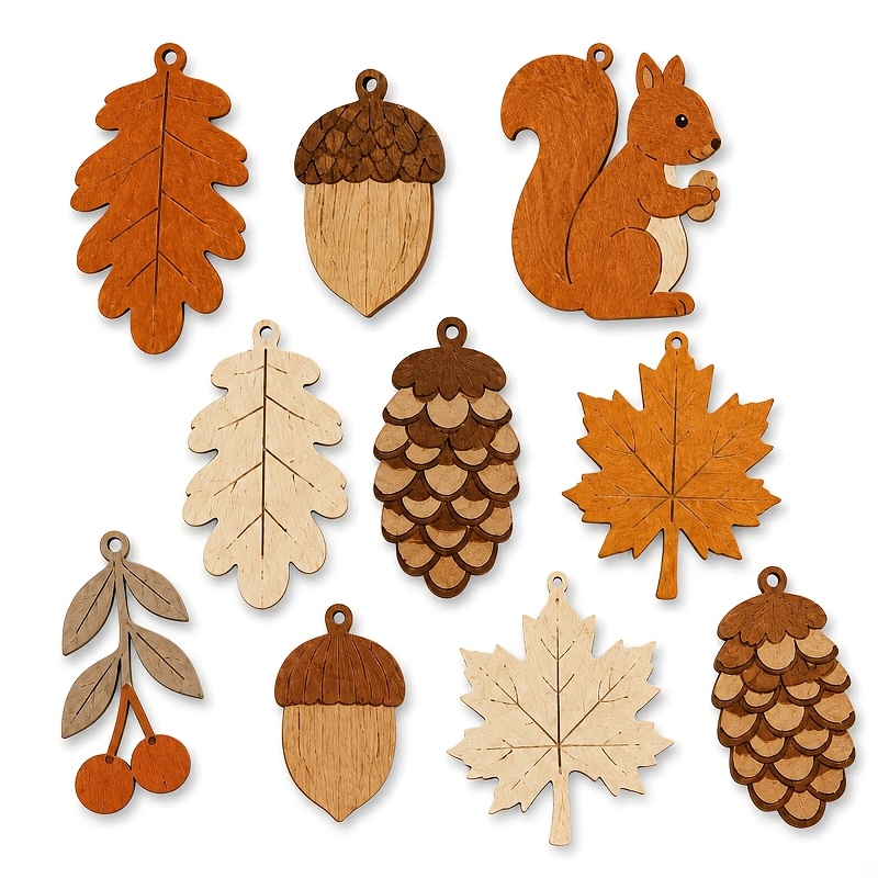 Autumn Wooden Garland Squirrel - Woodworking Room recension och pris