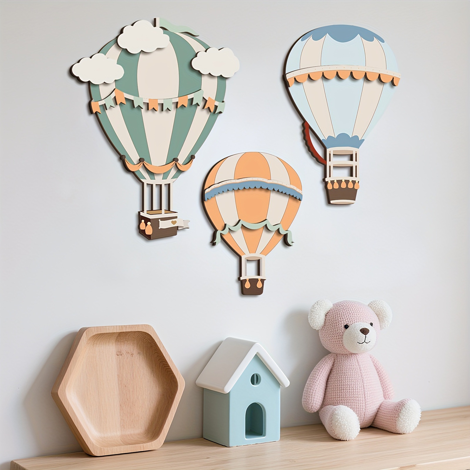 3D Cute Colorful Hot Air Ballo - Woodworking Room recension och pris