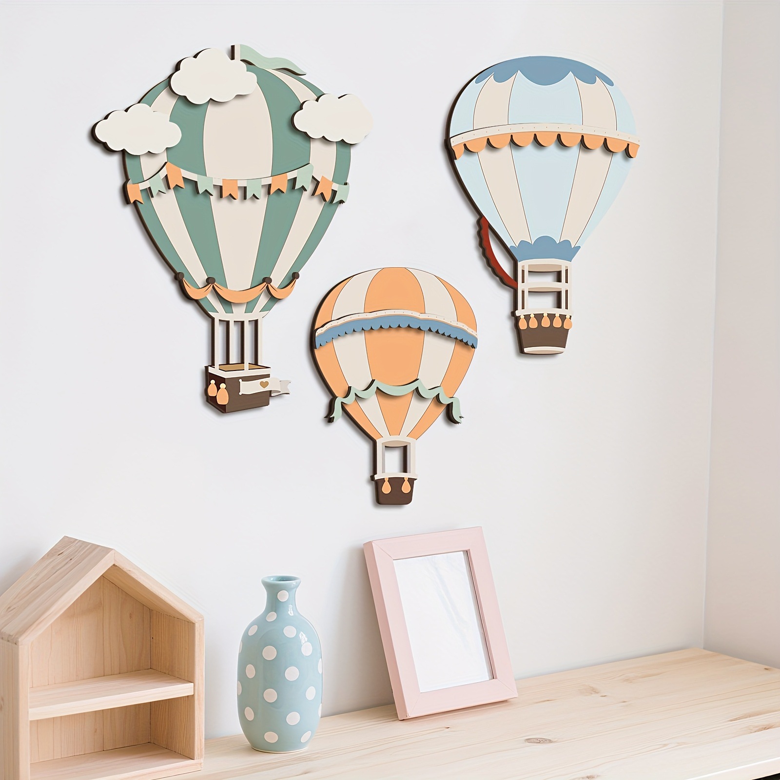 3D Cute Colorful Hot Air Ballo - Woodworking Room recension och pris