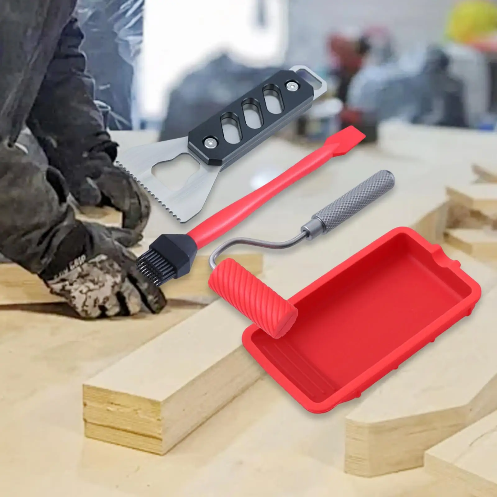 Glue Spreader with Tray Reusab - Woodworking Glue Roller recension och pris