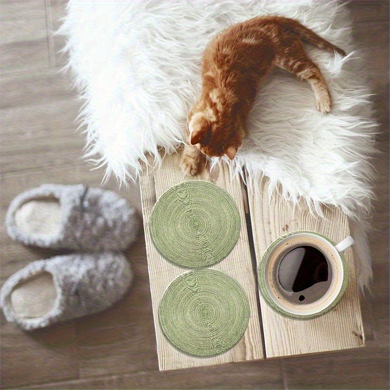 6pcs 4in Round Retro Green Gro - Woodworking Room recension och pris
